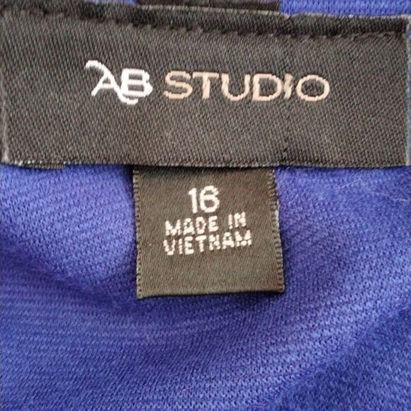 AB Studio Blue Knit Dress - Picture 9 of 12